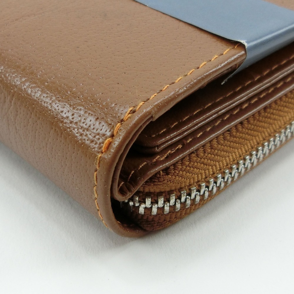Other Buffalo Leather Bifold Wallet Camel Leather Short Wallet - Picture 4 of 7